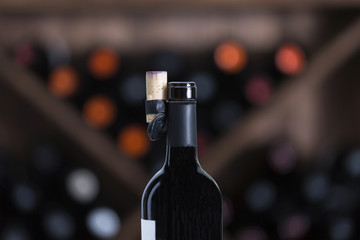 red wine bottle opened
