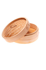 Bamboo Steamer isolated on white background