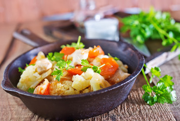 fried vegetables