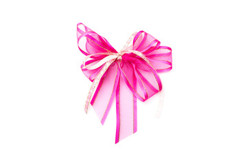 Bow for Gift made from ribbon