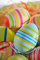 Colorful easter eggs