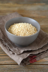 Sesame fried seeds in a bowl