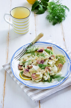 Fennel And Artichoke Salad.