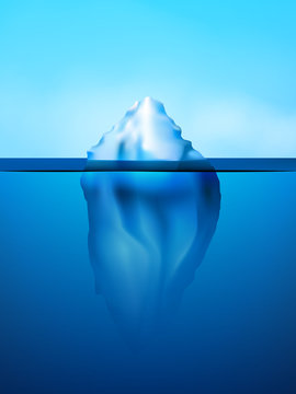 Iceberg Background Illustration