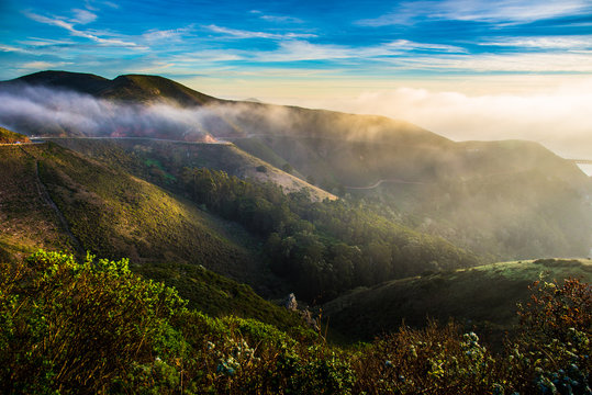 Fog In The Morning At Marin Headland, San Francisco