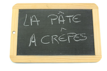 Fototapeta premium ardoise pâte à crêpes