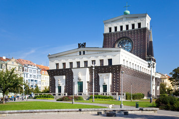 Obraz premium Church of Most Sacred Heart of Our Lord, Prague, Czech republic