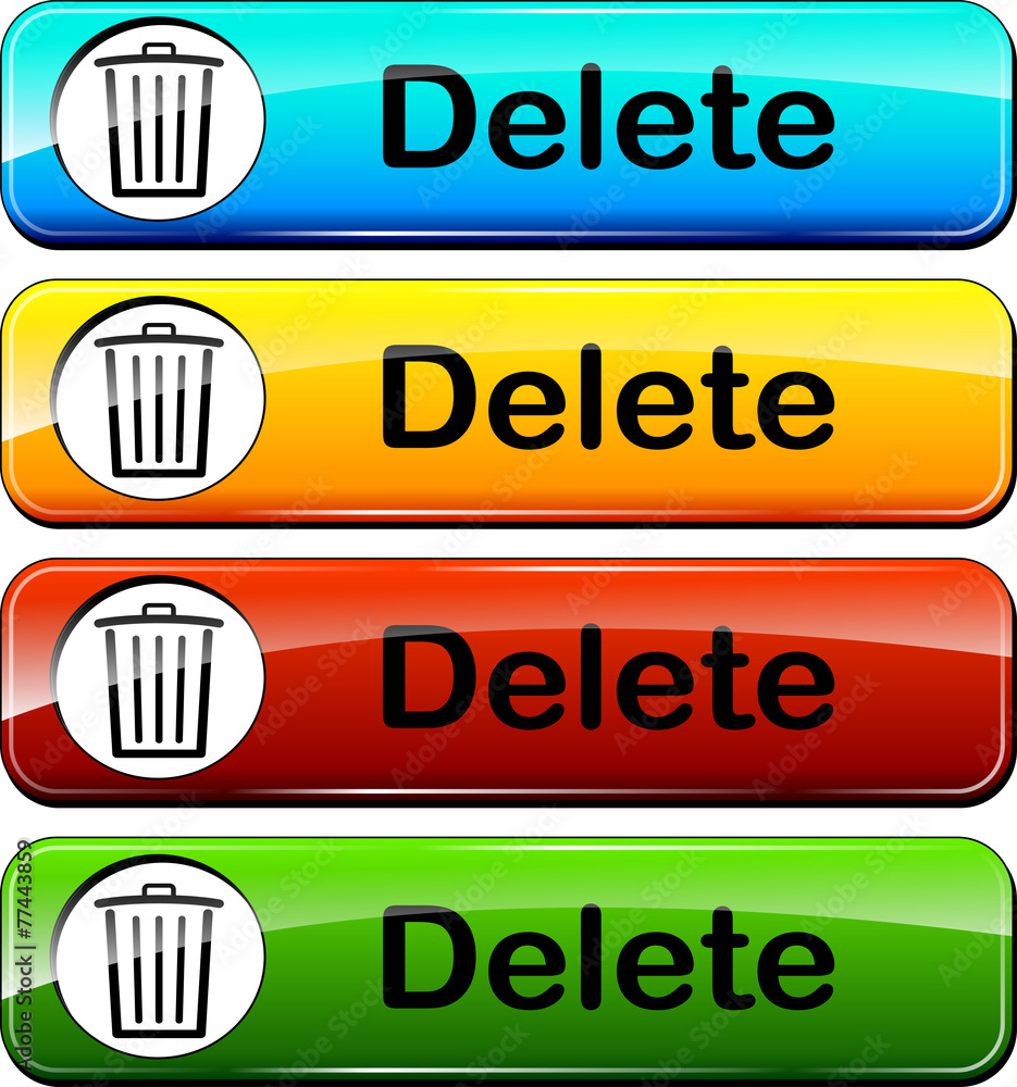 Poster delete push buttons