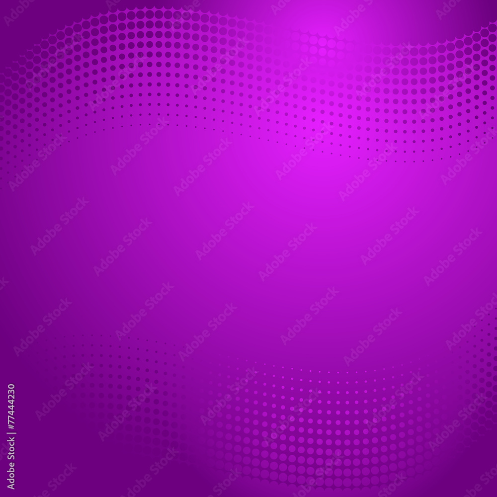 Wall mural Violet halftone background