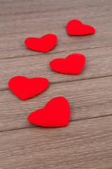 Obraz premium Red hearts