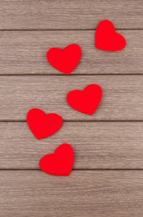 Fototapeta premium Red hearts