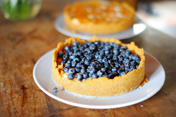 Delicious blueberry tart