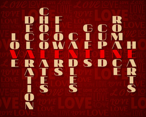 Valentine's Day Greetings Card, Background