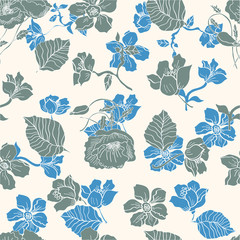 Seamless pattern with flowers.