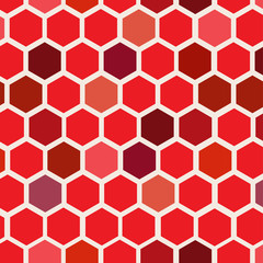 Hexagonal, mosaic, vector pattern.