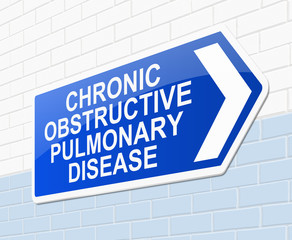 Chronic obstructive pulmonary disease concept.