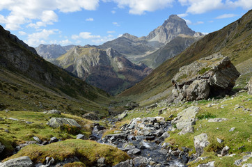 Mountain valley in the Atlantic Pyrenees