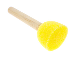 Yellow foam stencil brush