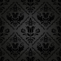 Damask Seamless  Pattern. Orient Background
