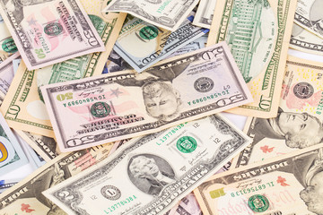 different dollar bills