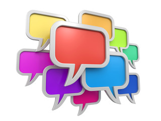 speech bubbles (clipping path included)