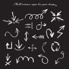 chalk arrows signs