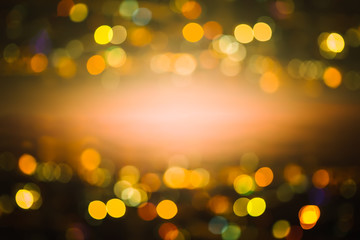 Abstract night  light Bokeh, blurred background.