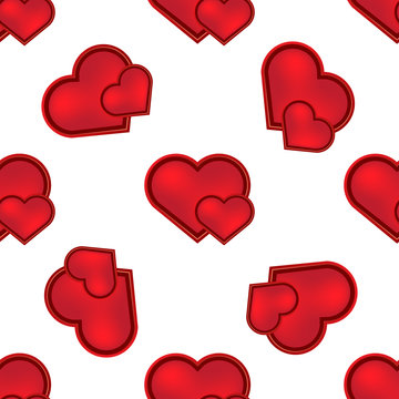 pattern of  hearts