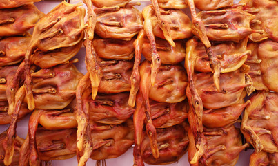 Chinese waxed salted duck