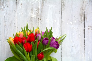 bunter Tulpenstrauß