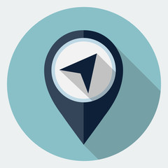 Vector map marker icon