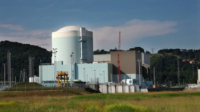 Shot of nucelar power station