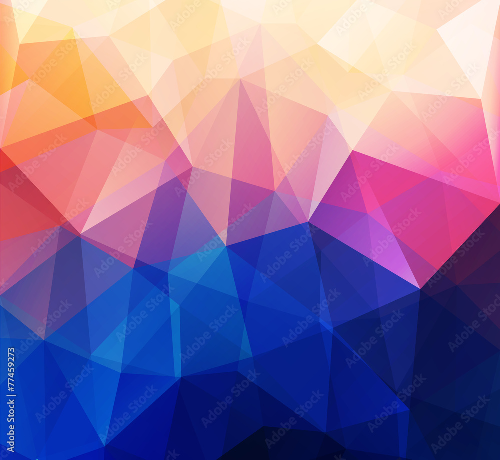 Poster abstract retro low poly background