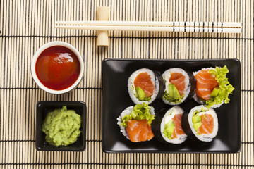 The composition of sushi