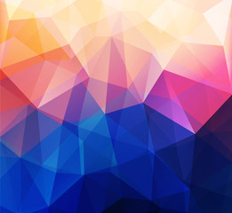 Abstract retro low poly background
