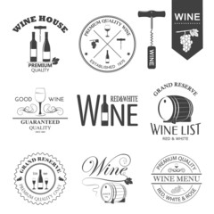 Vector wine labels