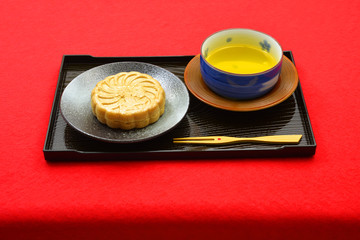 和菓子　もなか