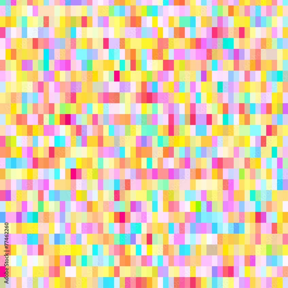 Poster colorful pattern with chaotic pixels