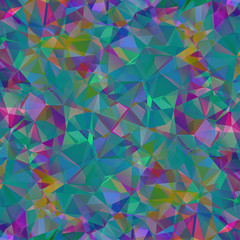 Colorful pattern with chaotic triangles