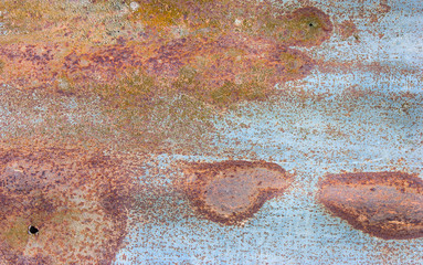 Rust on galvanized sheet