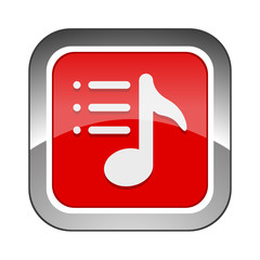 Chrome Square Button