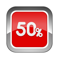 Chrome Square Button