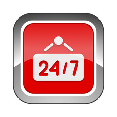 Chrome Square Button