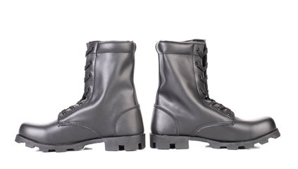 High black man's boots.