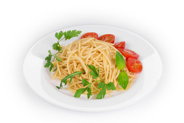 Tagliatelli pasta with tomatoes