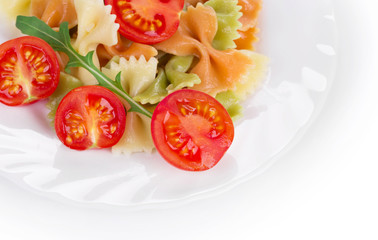 Bunch of the farfalle pasta