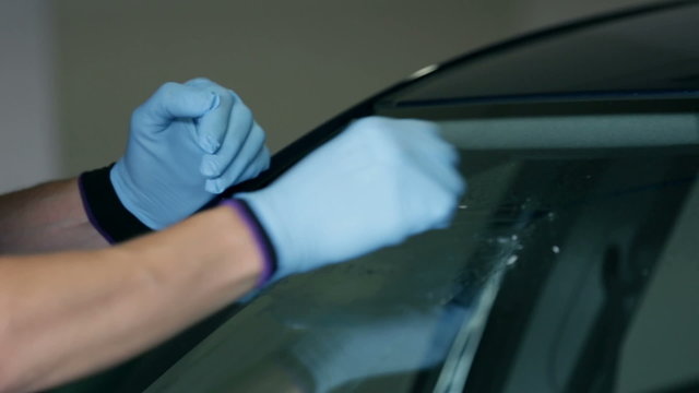 Cleaning the windshield