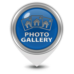 Photo galery pointer icon on white background