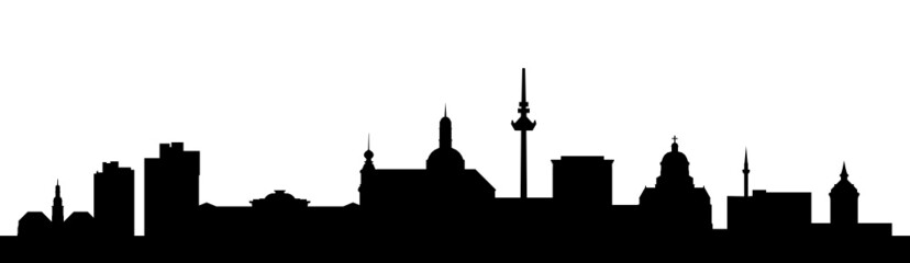 Fototapeta premium Skyline Mannheim