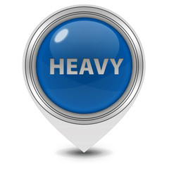Heavy pointer icon on white background